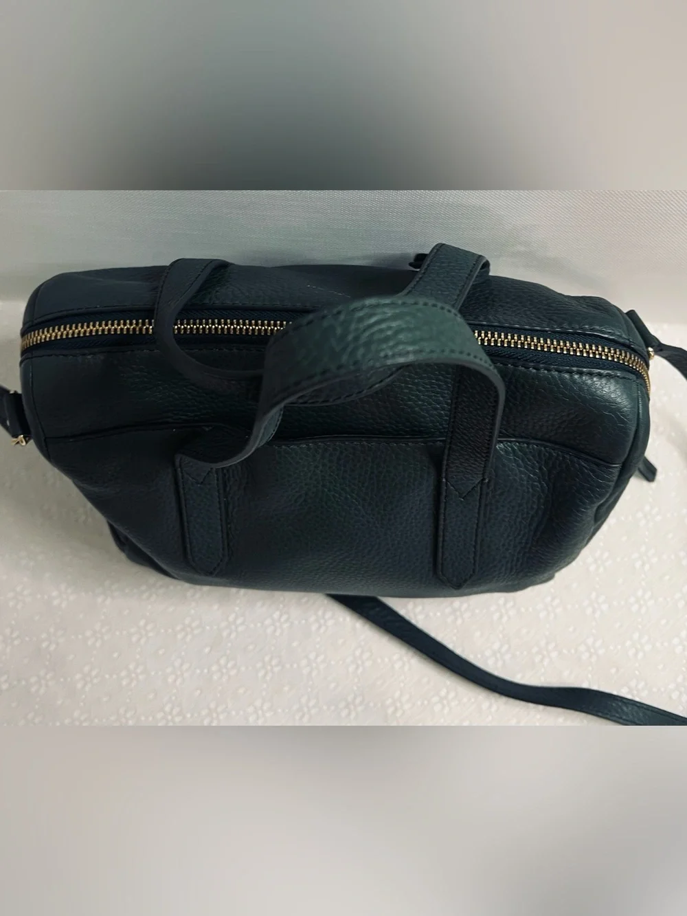 FOSSIL Sydney Satchel- Pine Green Shoulder Crossbody Handbag Keyfob